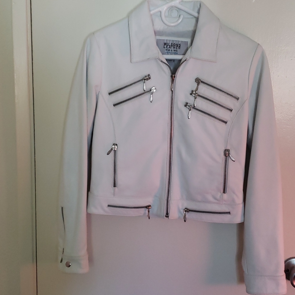 White Leather Jacket